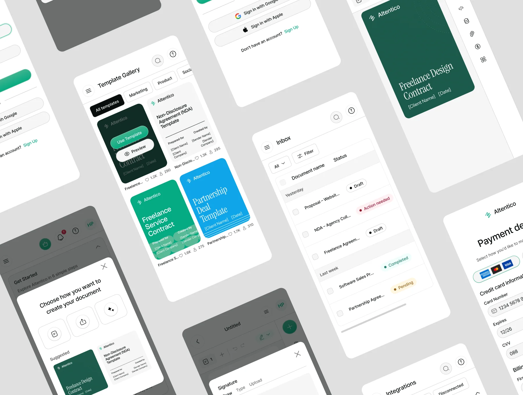 AItentico - Smart E-Signature Doc WebApp UI KIT 4