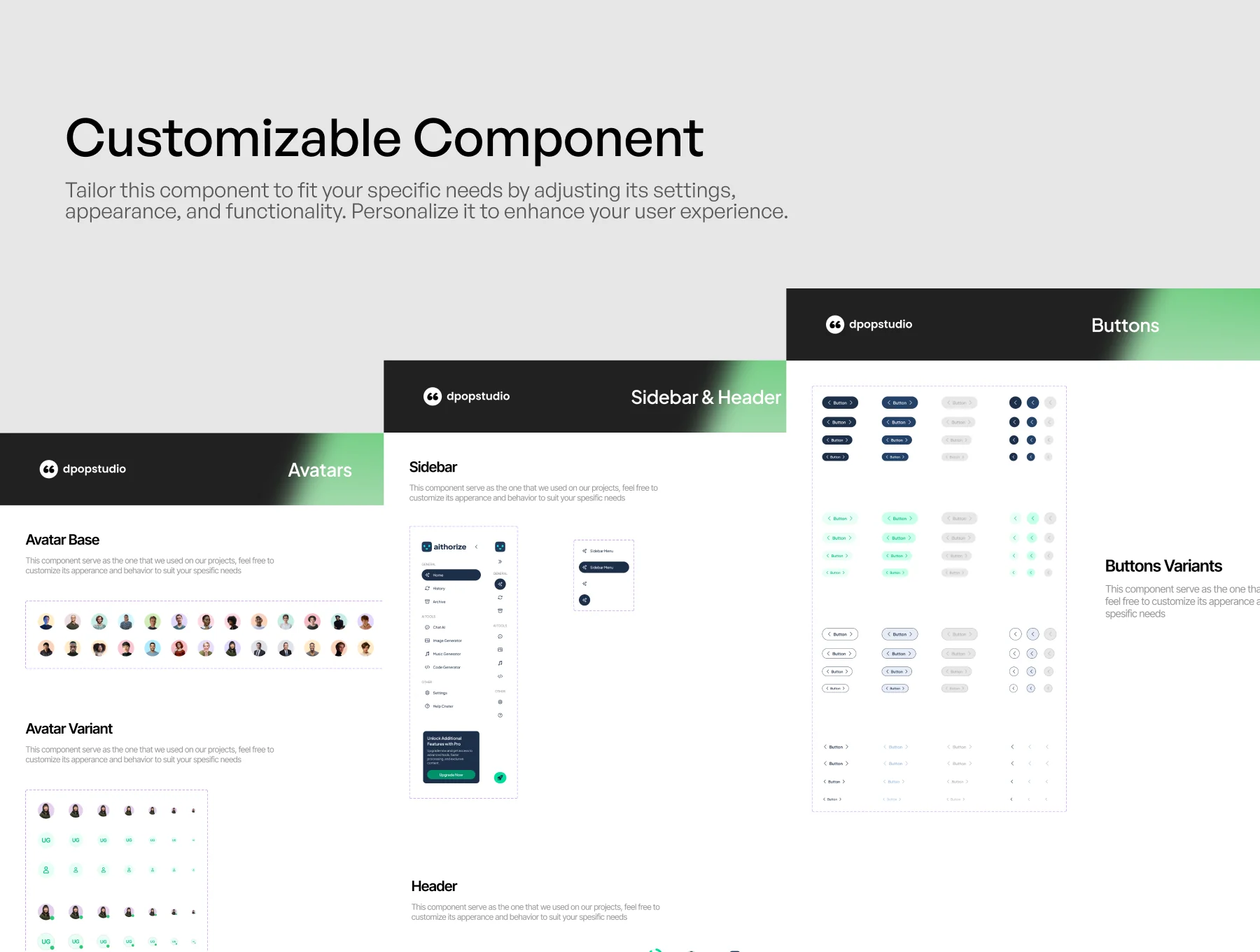 Aithorize - AI Assistant Web App UI KIT 4