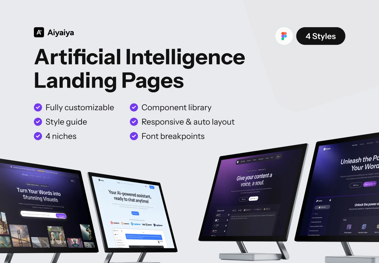 Aiyaiya - AI SaaS Landing Page