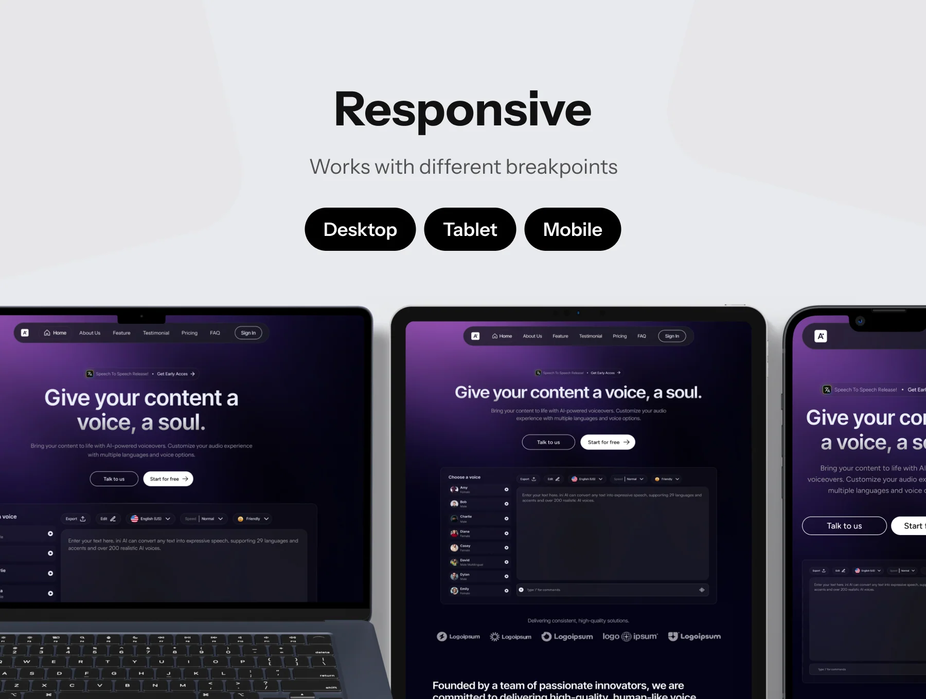 Aiyaiya - AI SaaS Landing Page 3