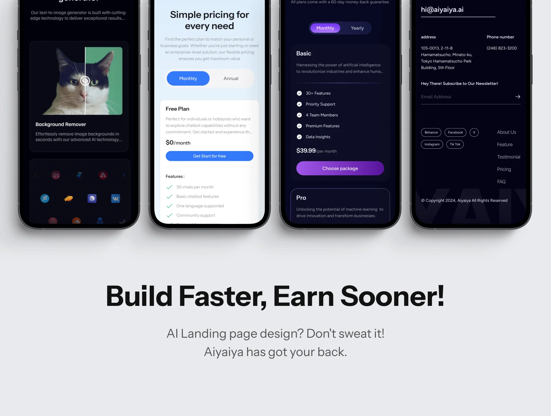 Aiyaiya - AI SaaS Landing Page 4