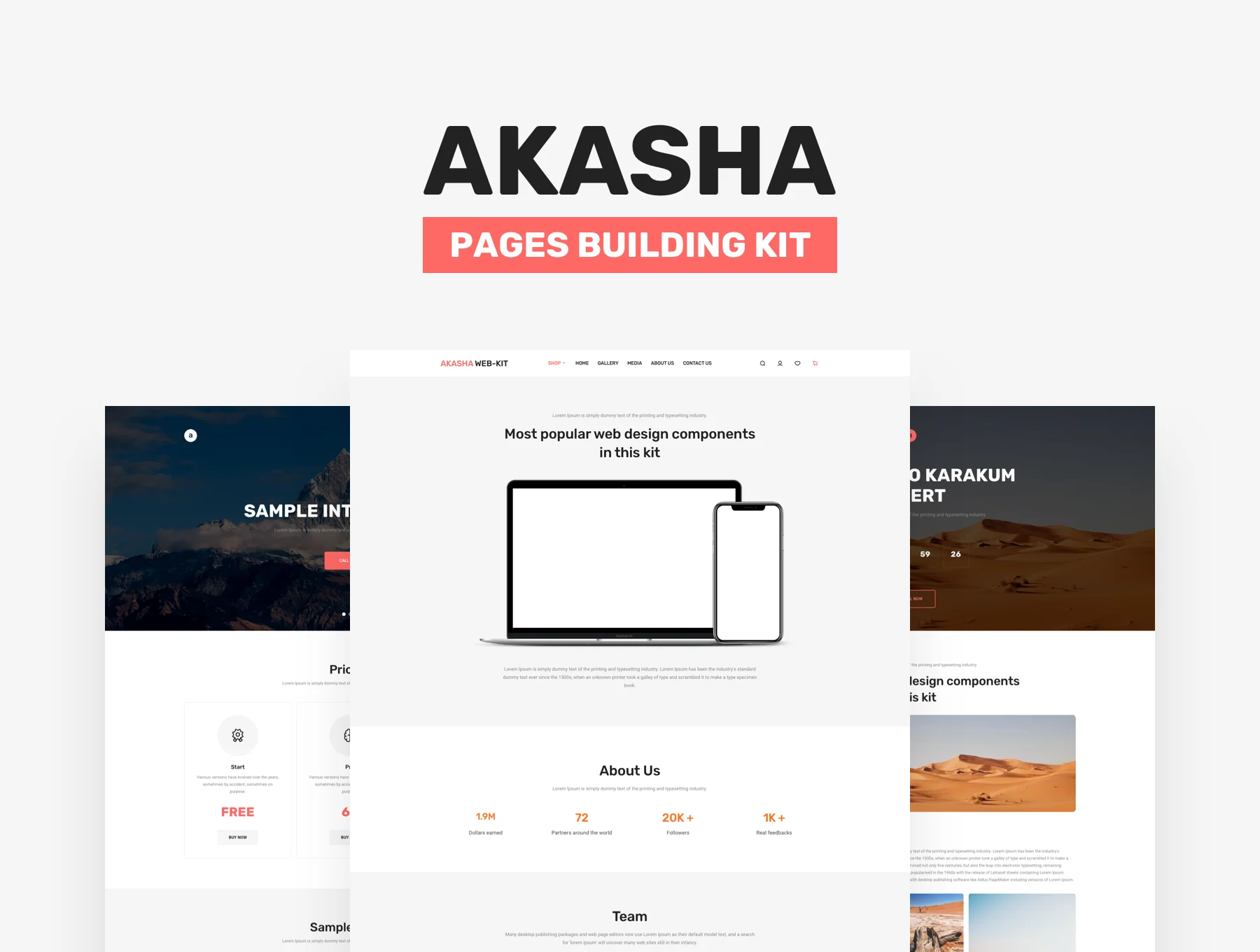 AKASHA Pages Building Kit