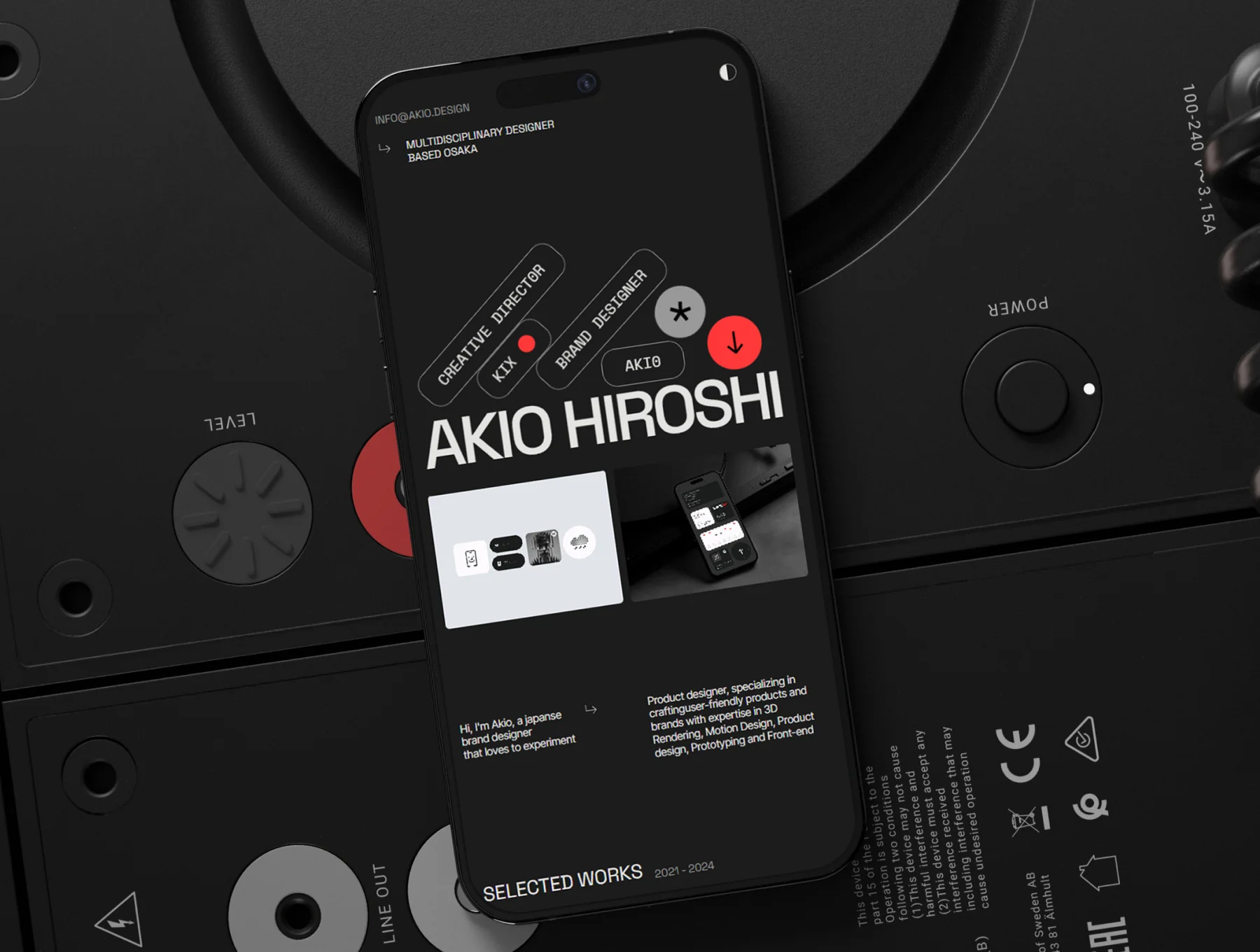 Akio, Framer Portfolio Template 3