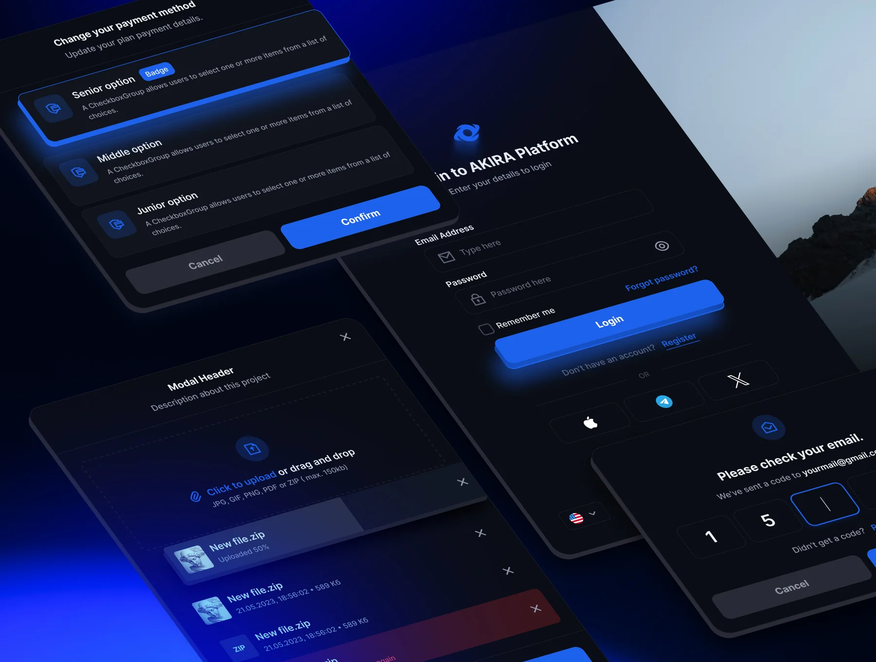 AkiraUI kit - Design System v1.0 6