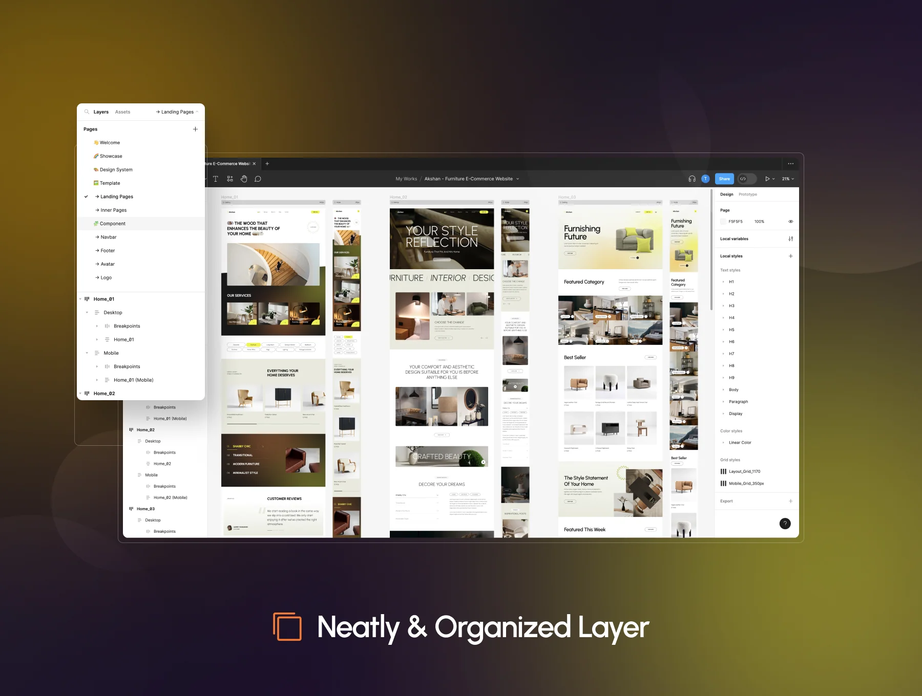 Akshan - Furniture E-Commerce UI Kit 2