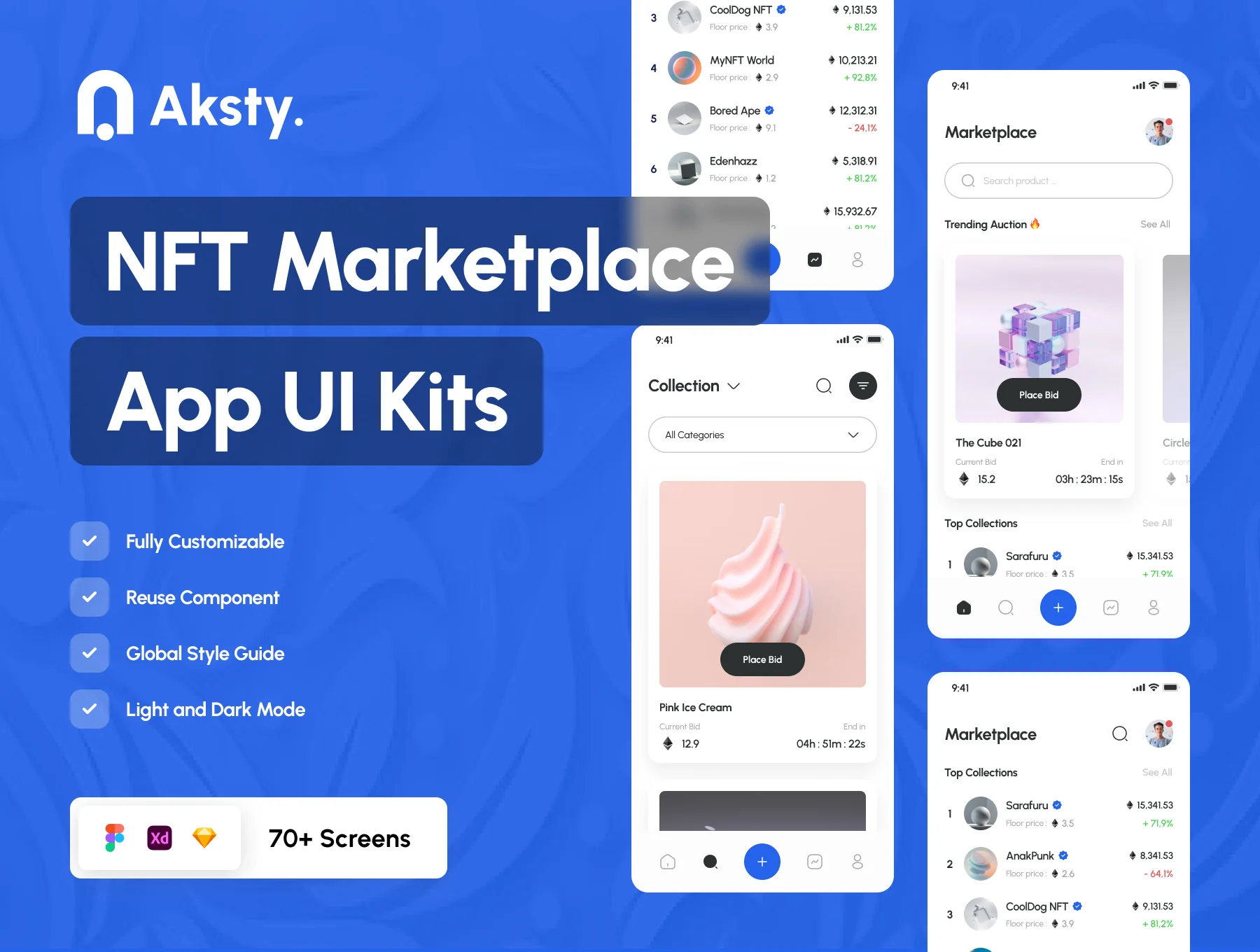 Aksty. - NFT Marketplace Mobile App