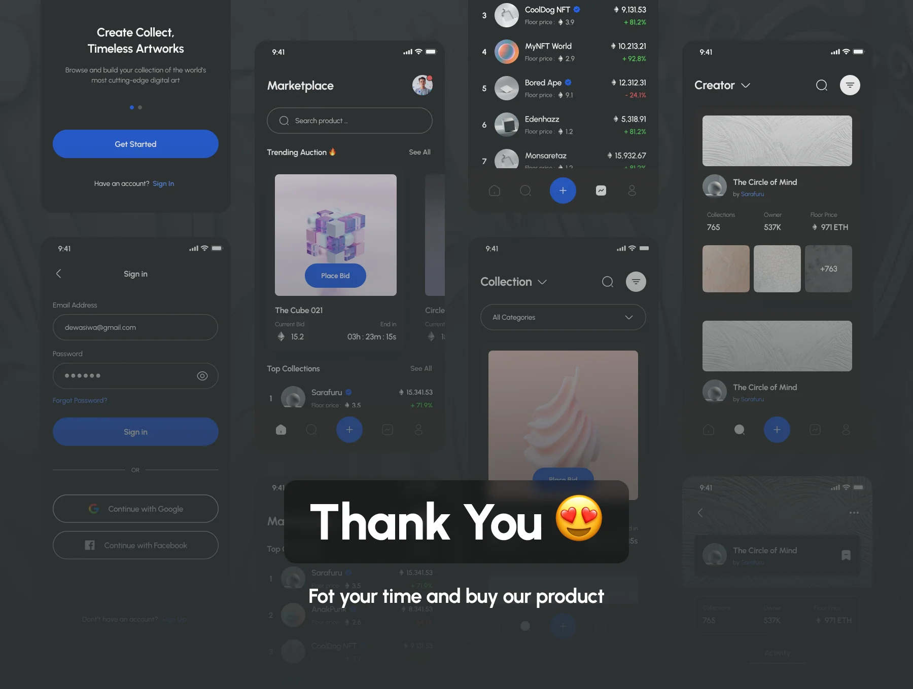 Aksty. - NFT Marketplace UI Kit + App 8