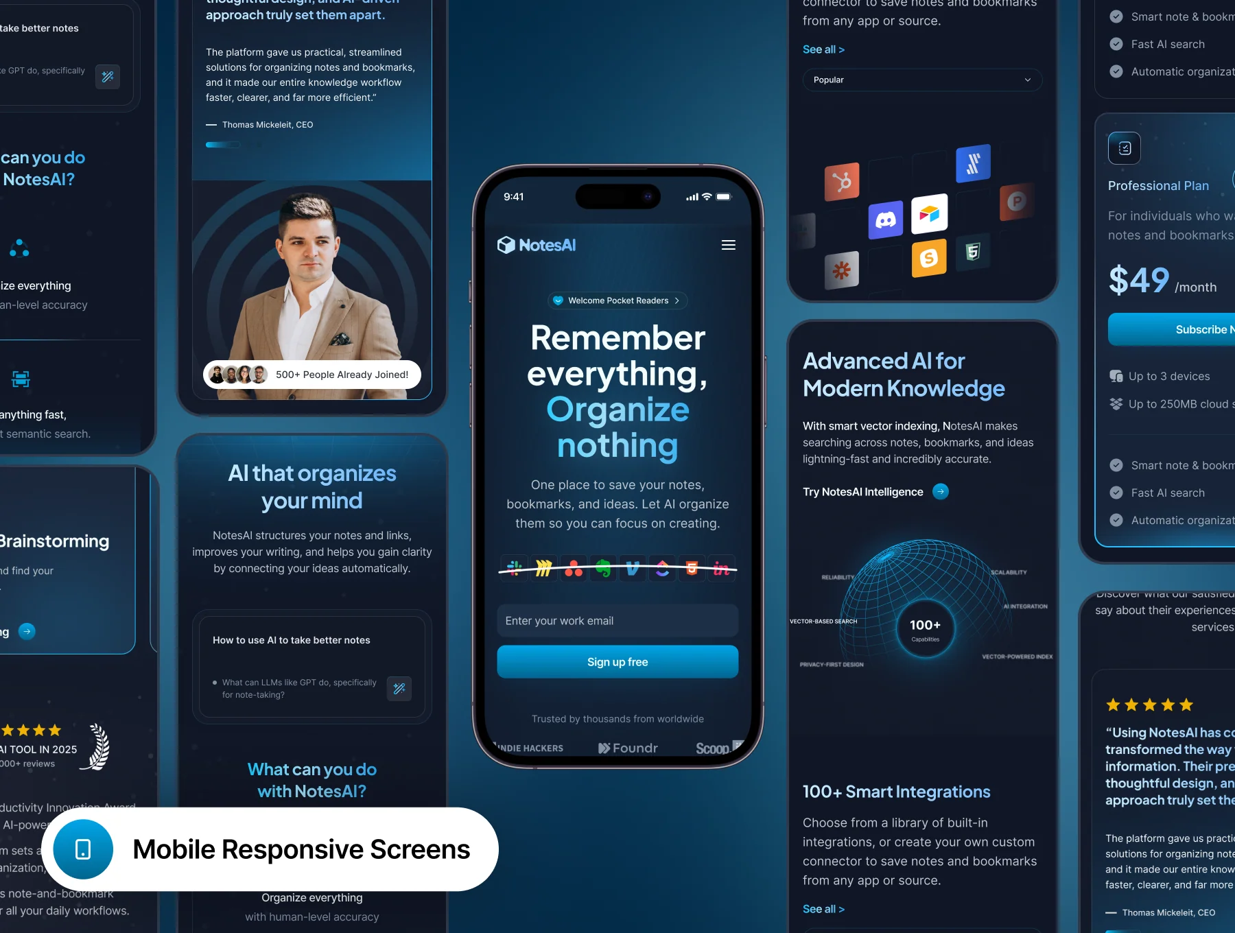 Al-Powered Note Taker Landing Page - NotesAI 3