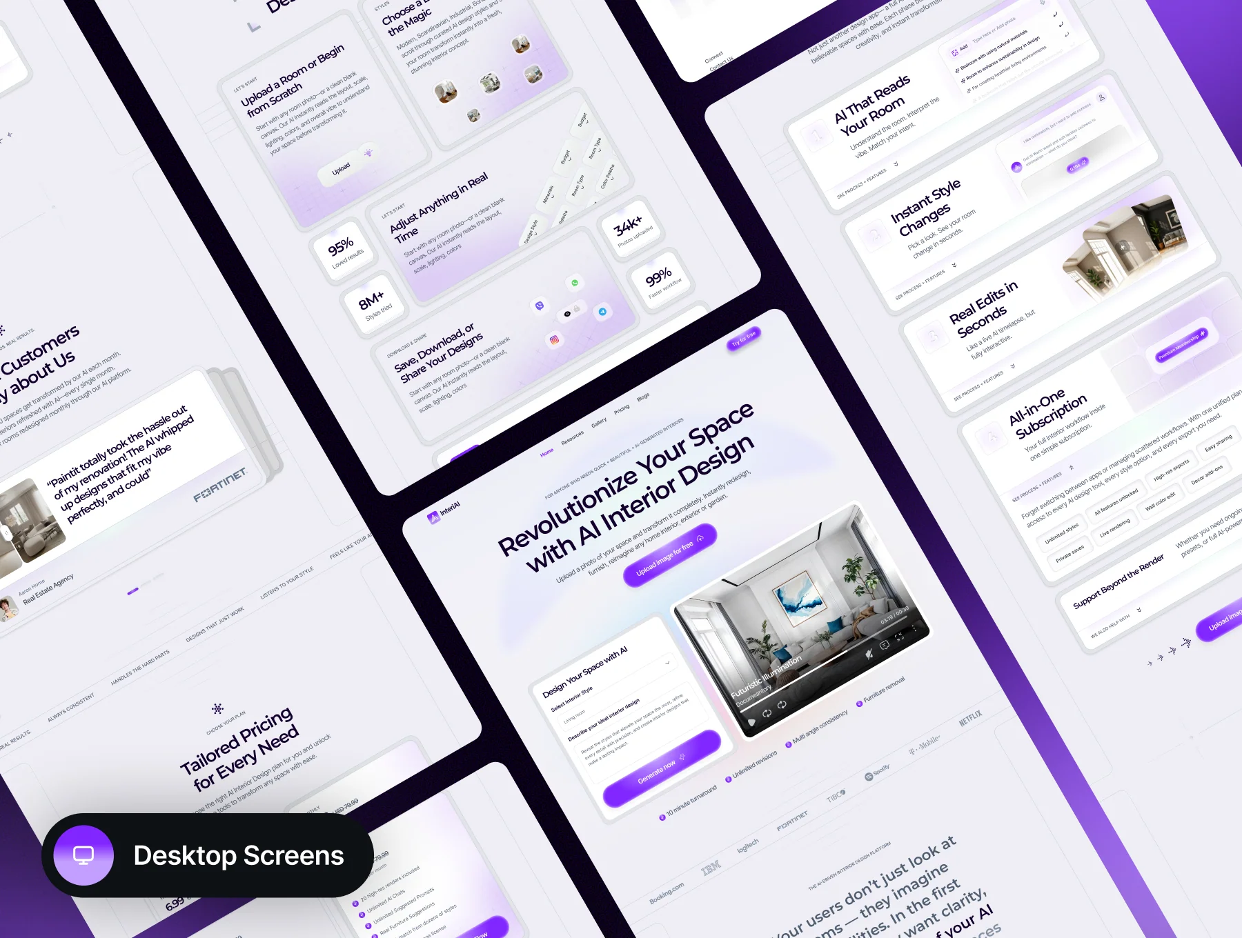 Al Virtual Interior Design Landing Page - InteriAI 2