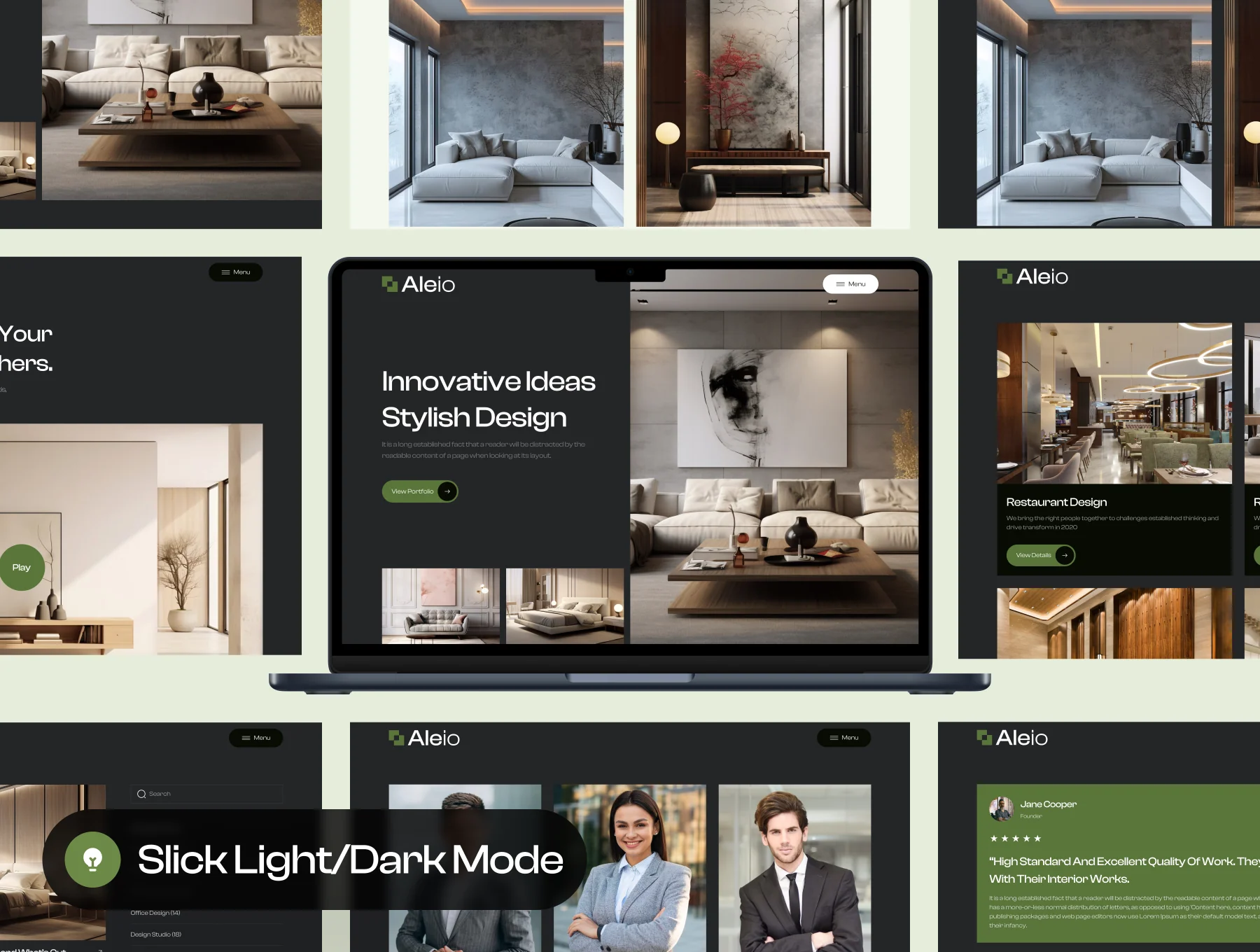 Aleio - Interior Design Website UI Kit 4