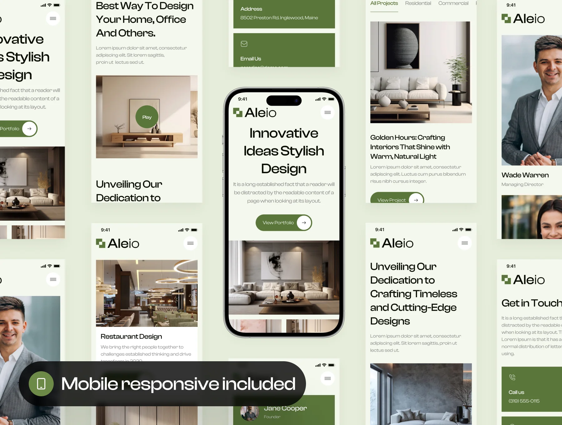 Aleio - Interior Design Website UI Kit 7