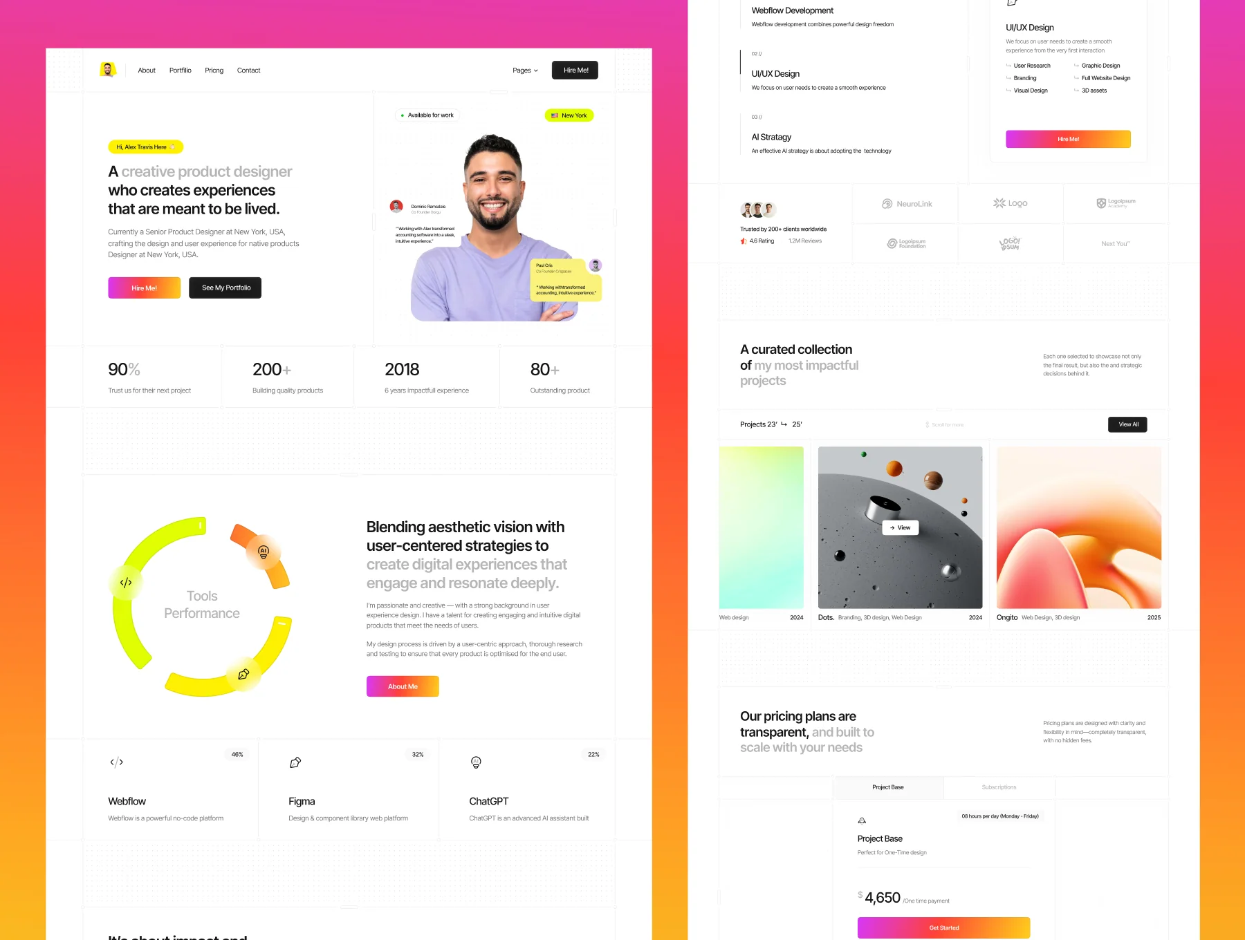 Alex Travis - Personal Portfolio Website 2