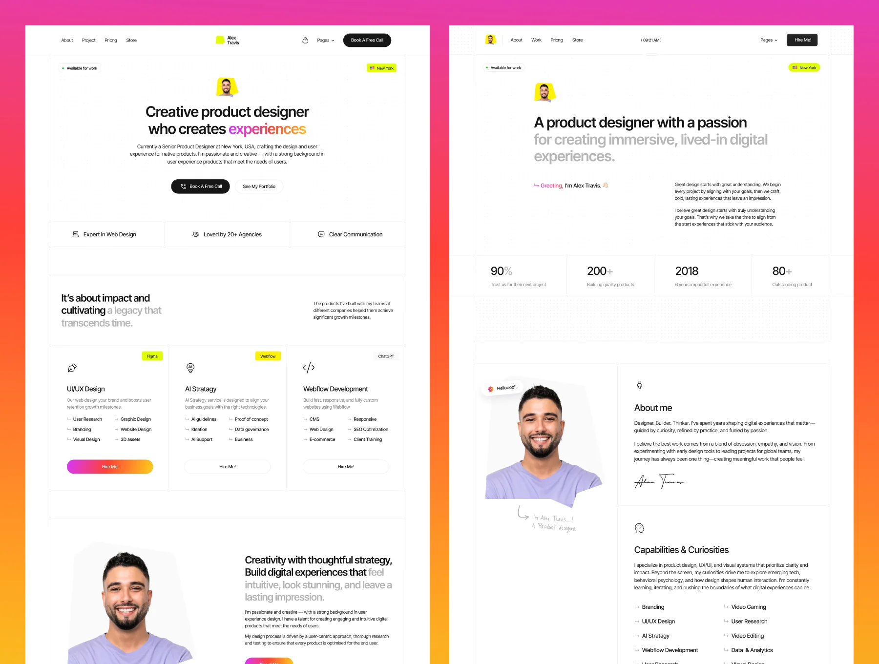 Alex Travis - Personal Portfolio Website 3