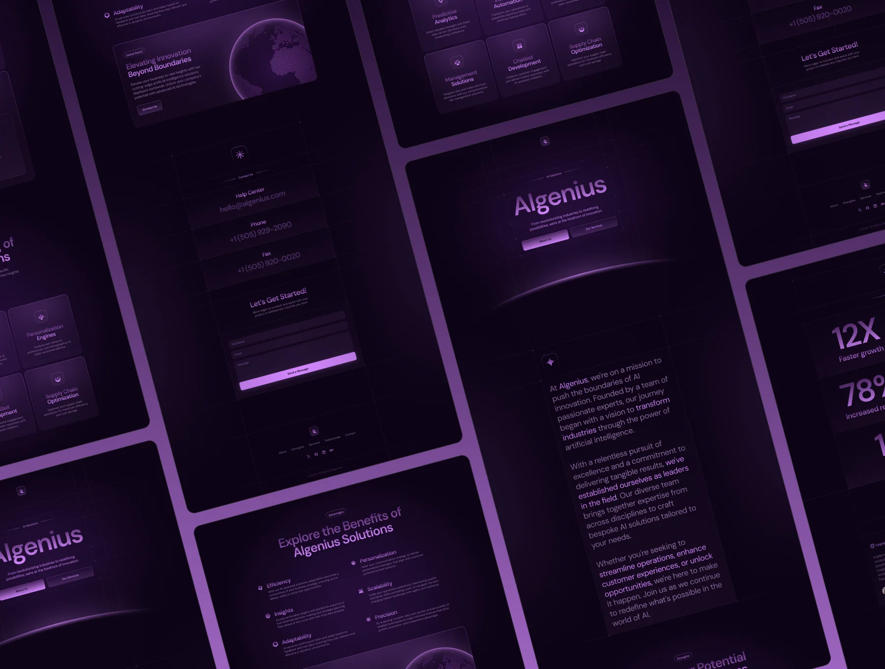 Algenius — AI Services Website 5