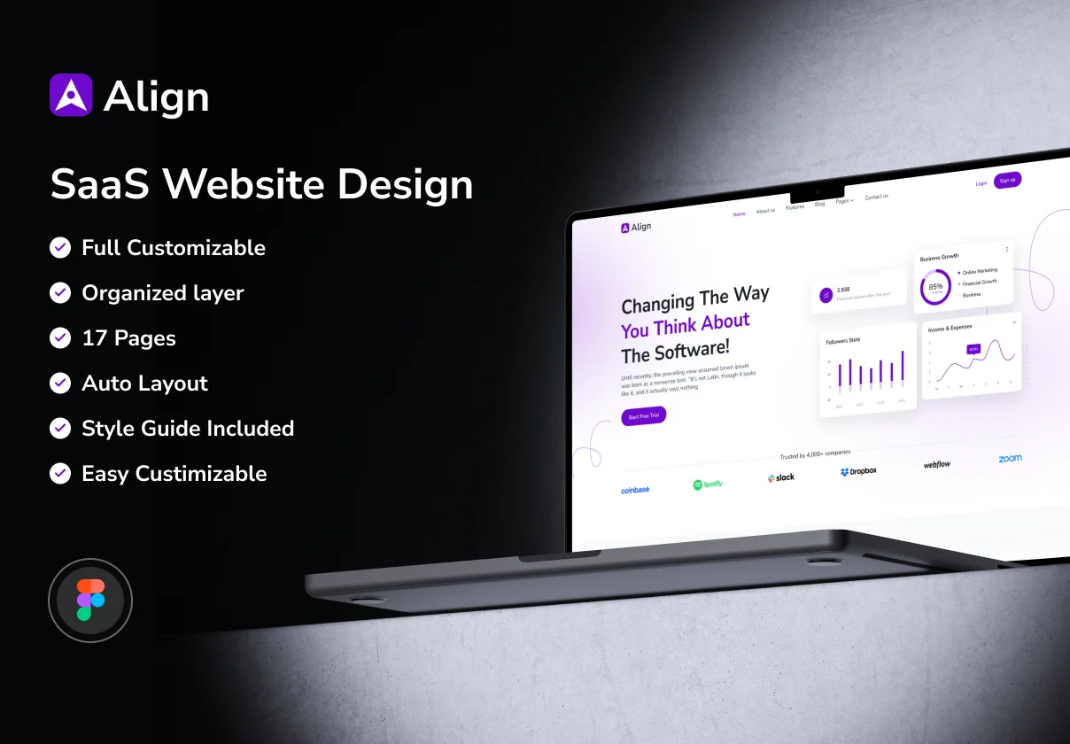 Align - SaaS Website Template