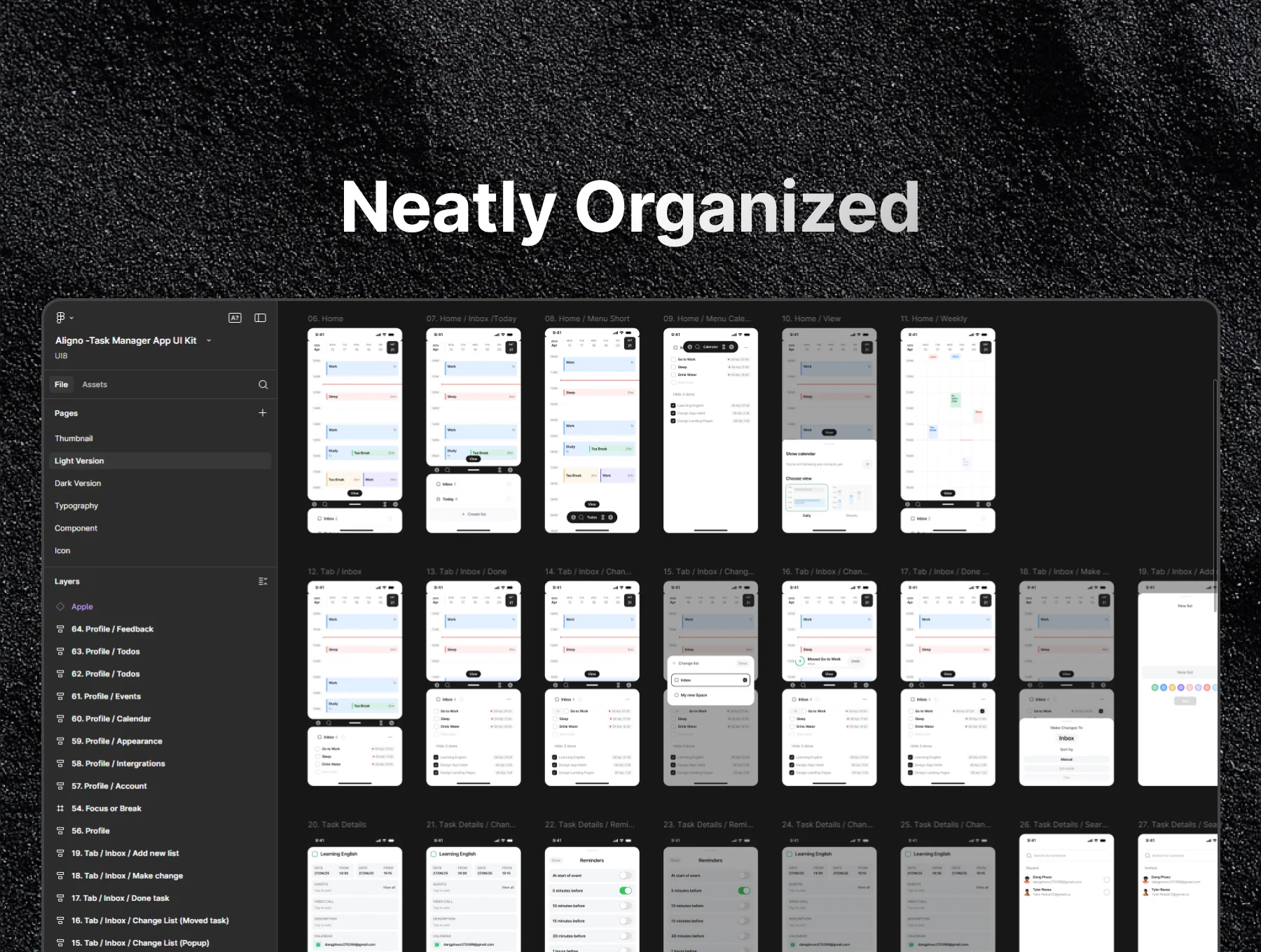 Aligno - Task Manager App UI Kit 6