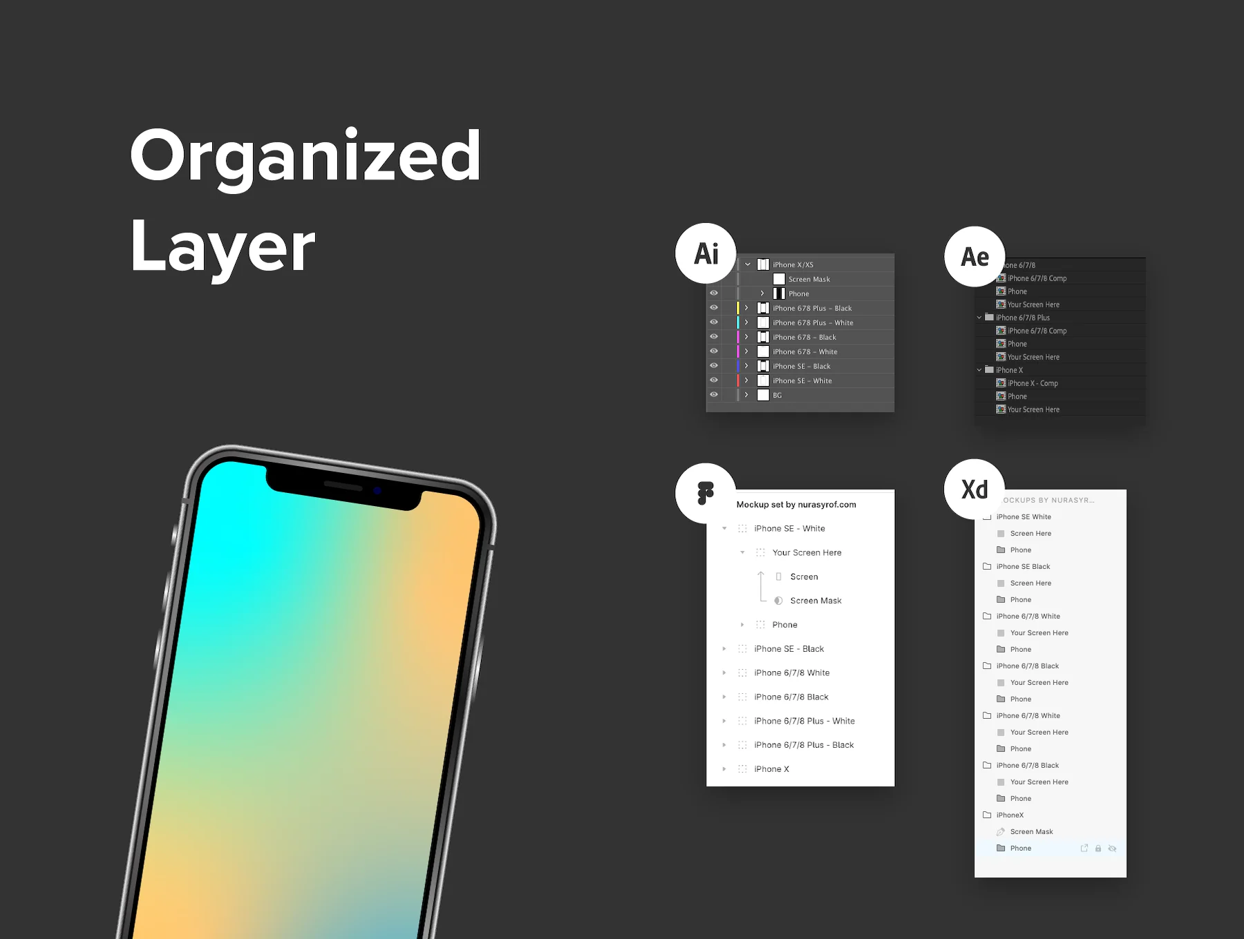 All iPhone Mockup 3