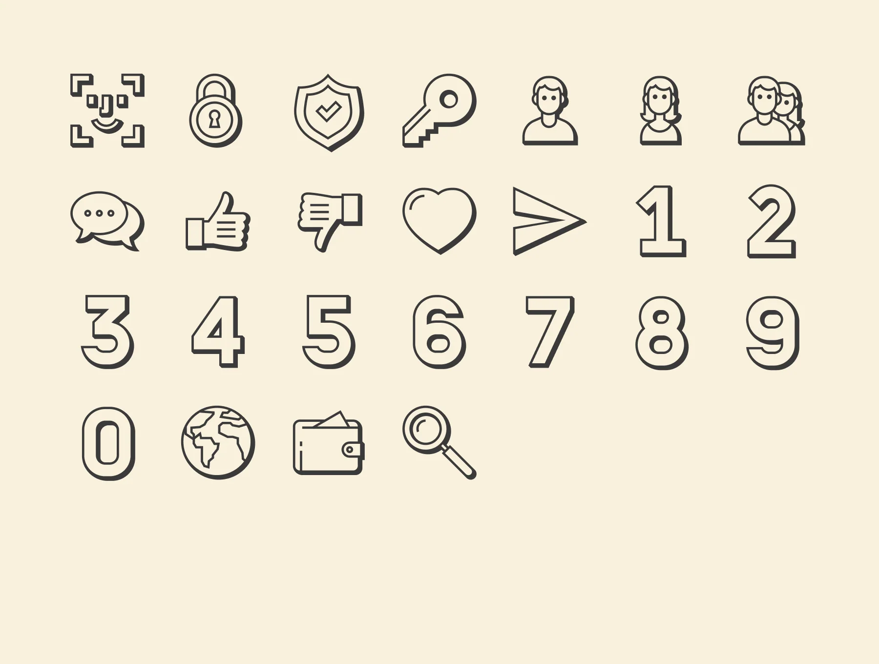 Almost Flat Base Icons 8