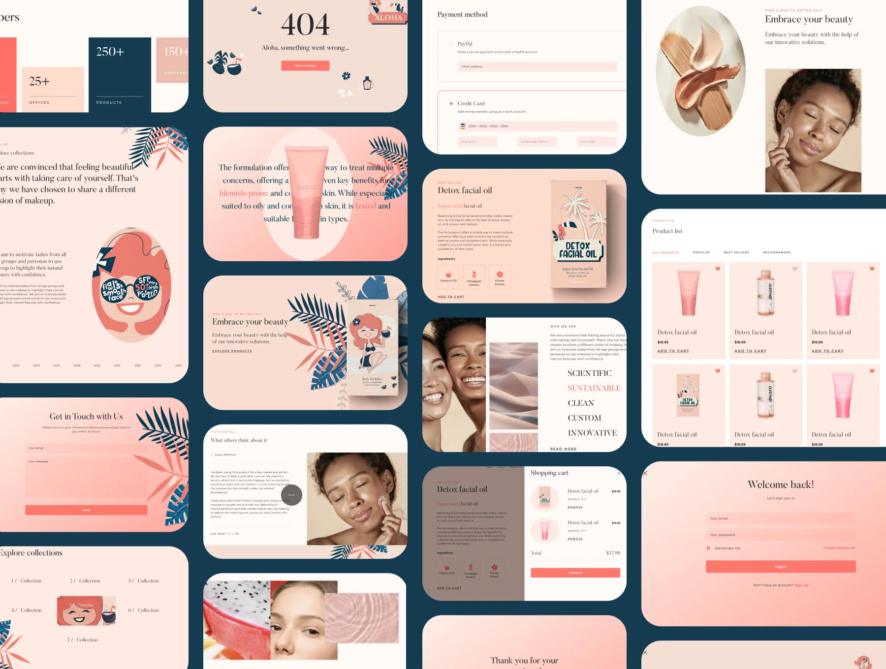 Aloha - E-commerce Beauty Website 6
