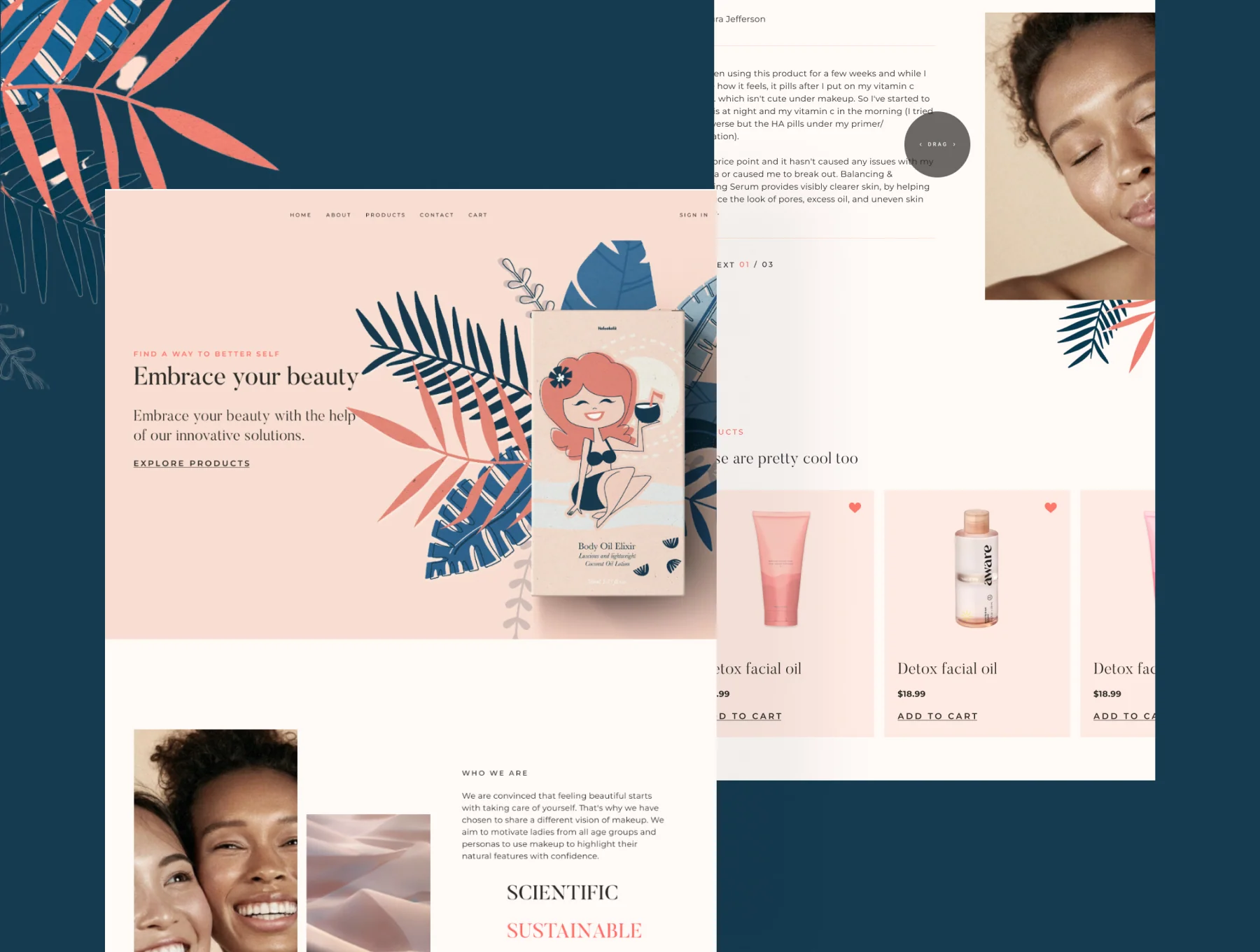 Aloha - E-commerce Beauty Website 7