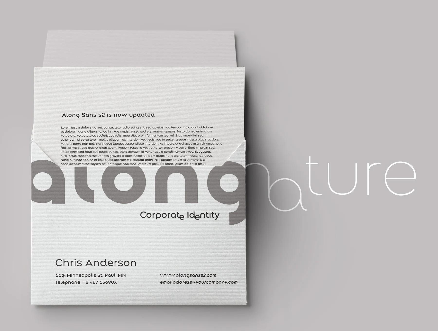 Along Sans Modern Geometric Font Family s2 2