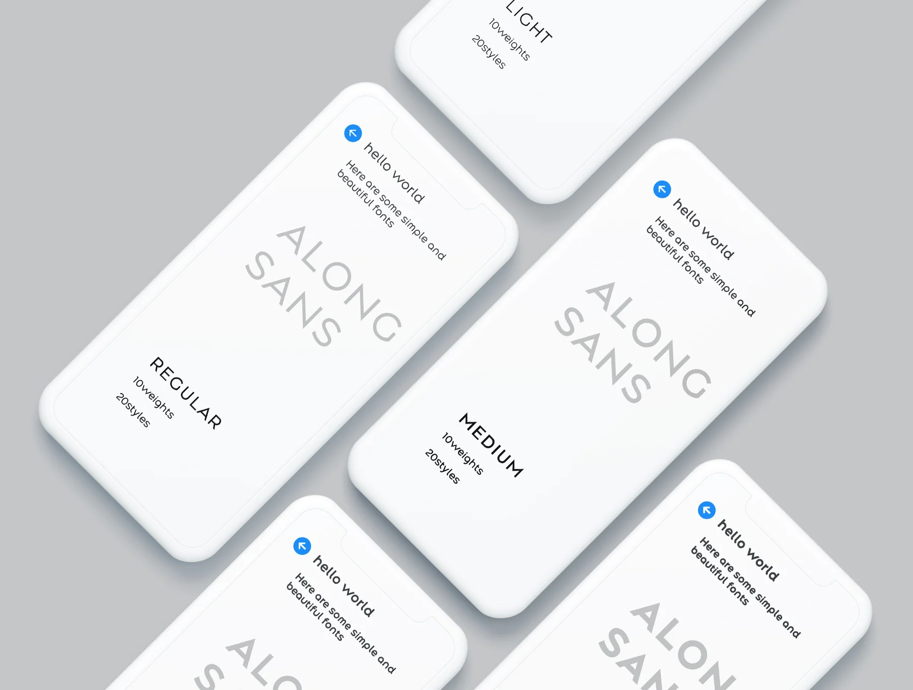 Along Sans Modern Geometric Font Family s2 3
