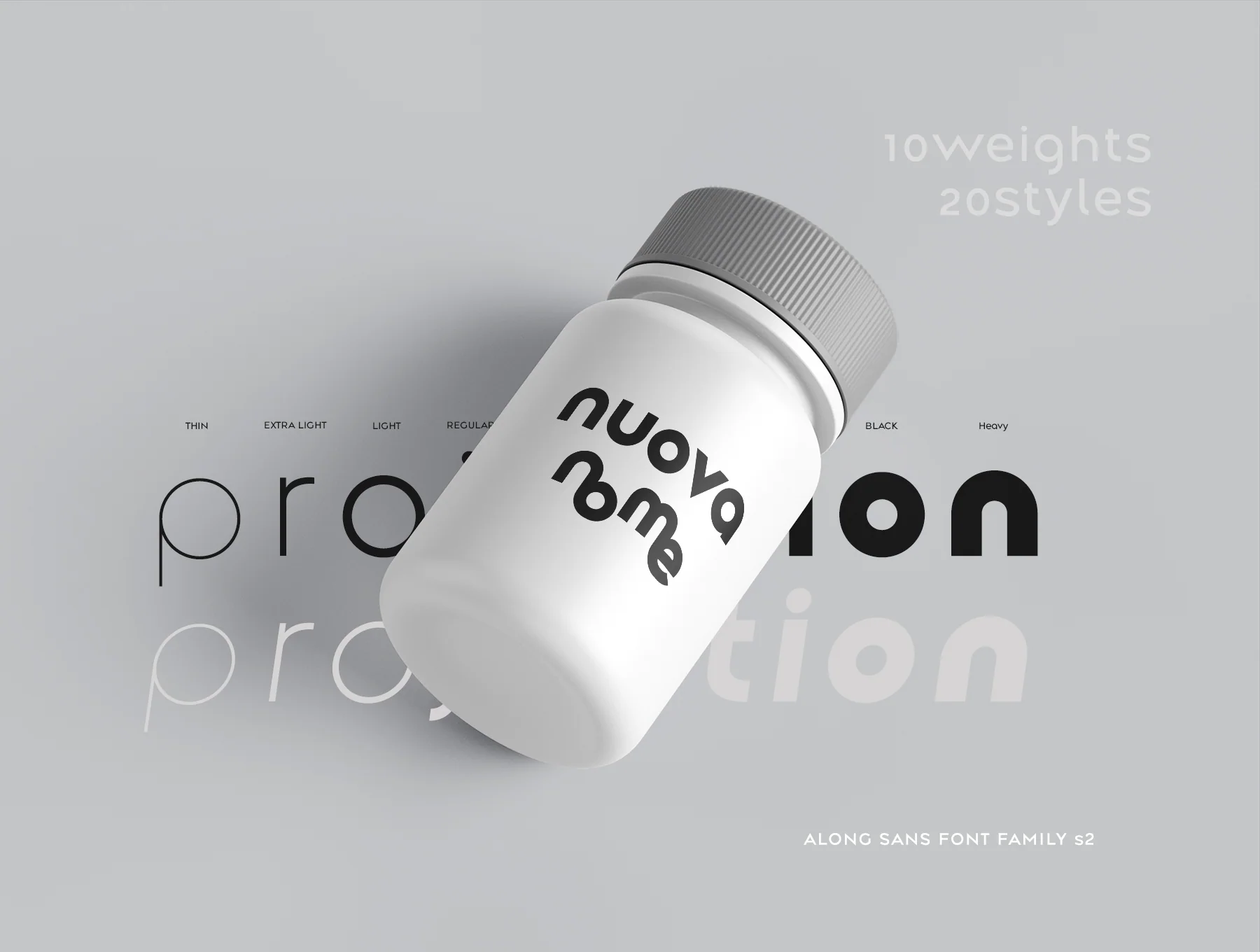 Along Sans Modern Geometric Font Family s2 8