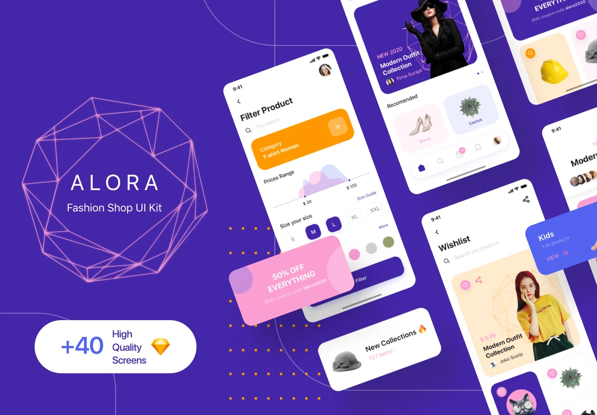 Alora Fashion Shop UI Kit