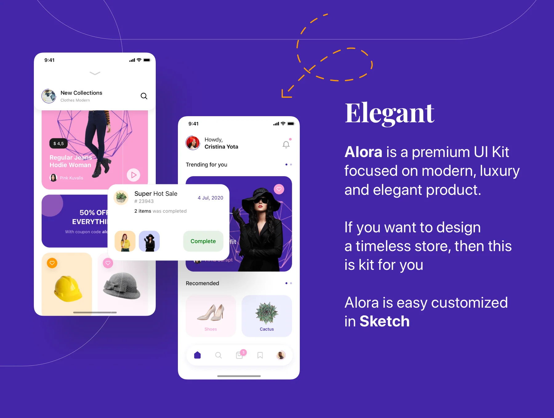 Alora Fashion Shop UI Kit 4