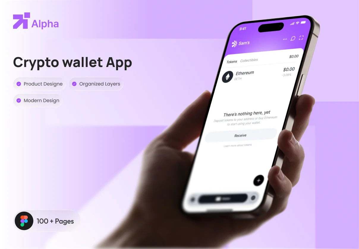 Alpha - Crypto wallet App UI Kit