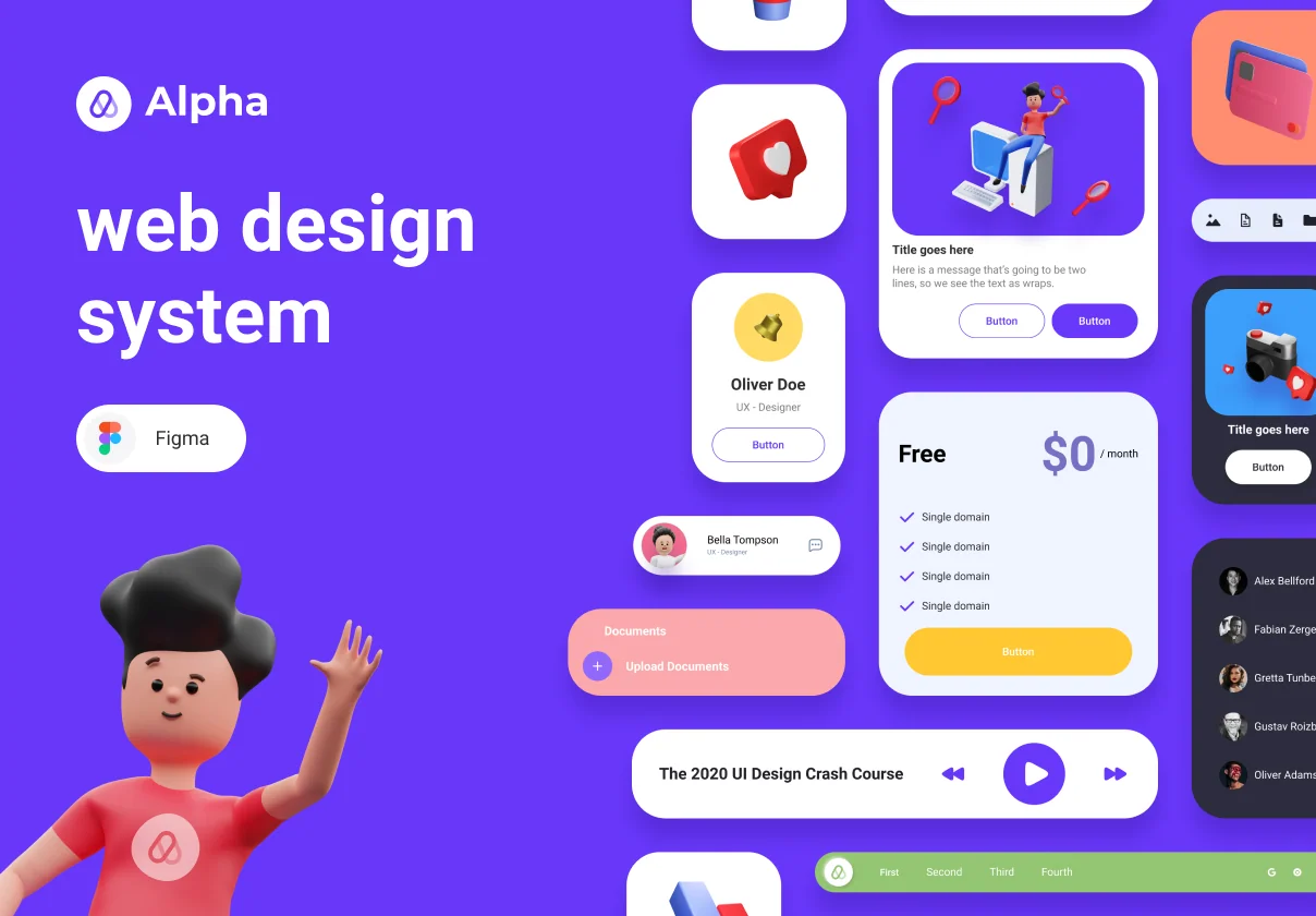 Alpha Web Design System for Figma