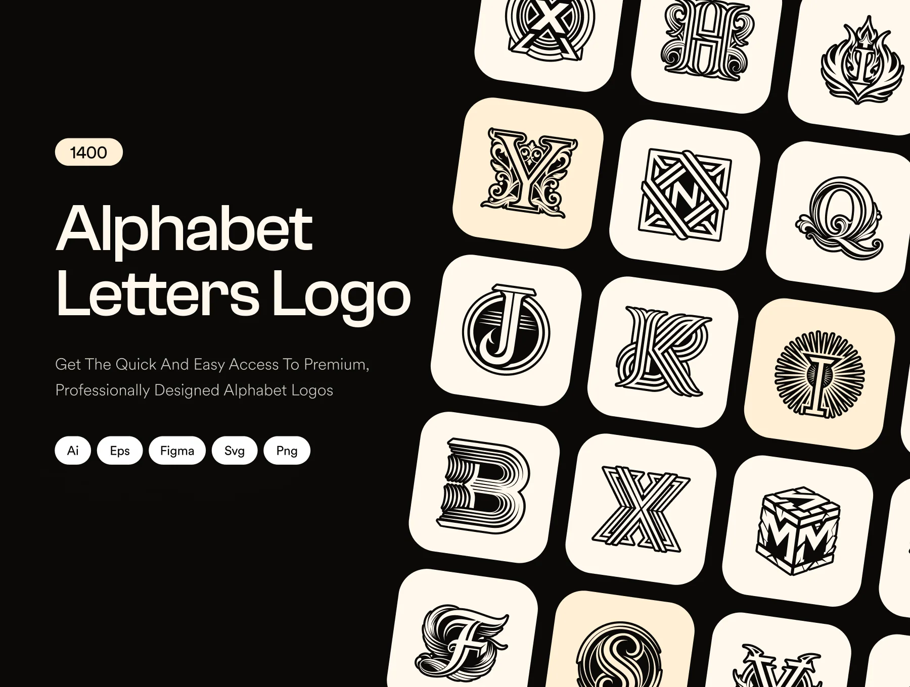Alphabet Letters Logo Bundle