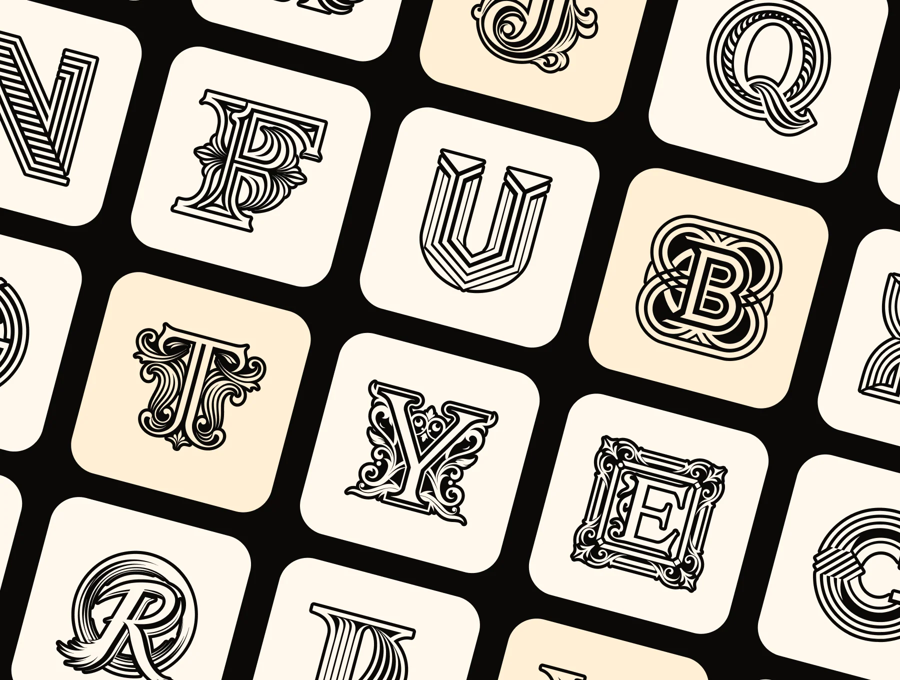 Alphabet Letters Logo Bundle 6