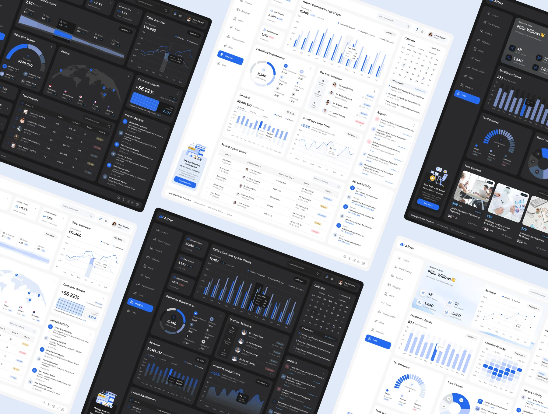 Altrix – Multi-Purpose Dashboard UI Figma Template 7