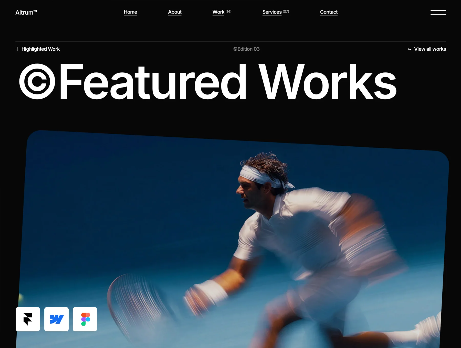 Altrum™ - Framer, Webflow and Figma Template 3