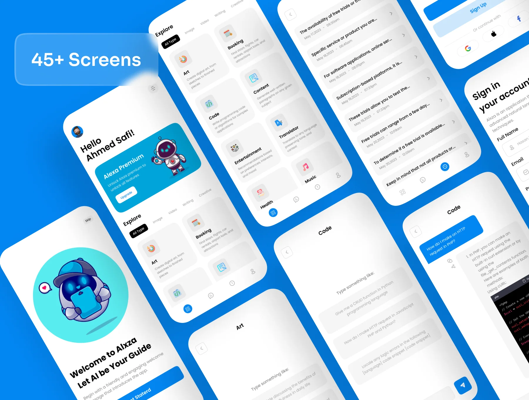 Alxza - AI Chatbot App UI Kit 3
