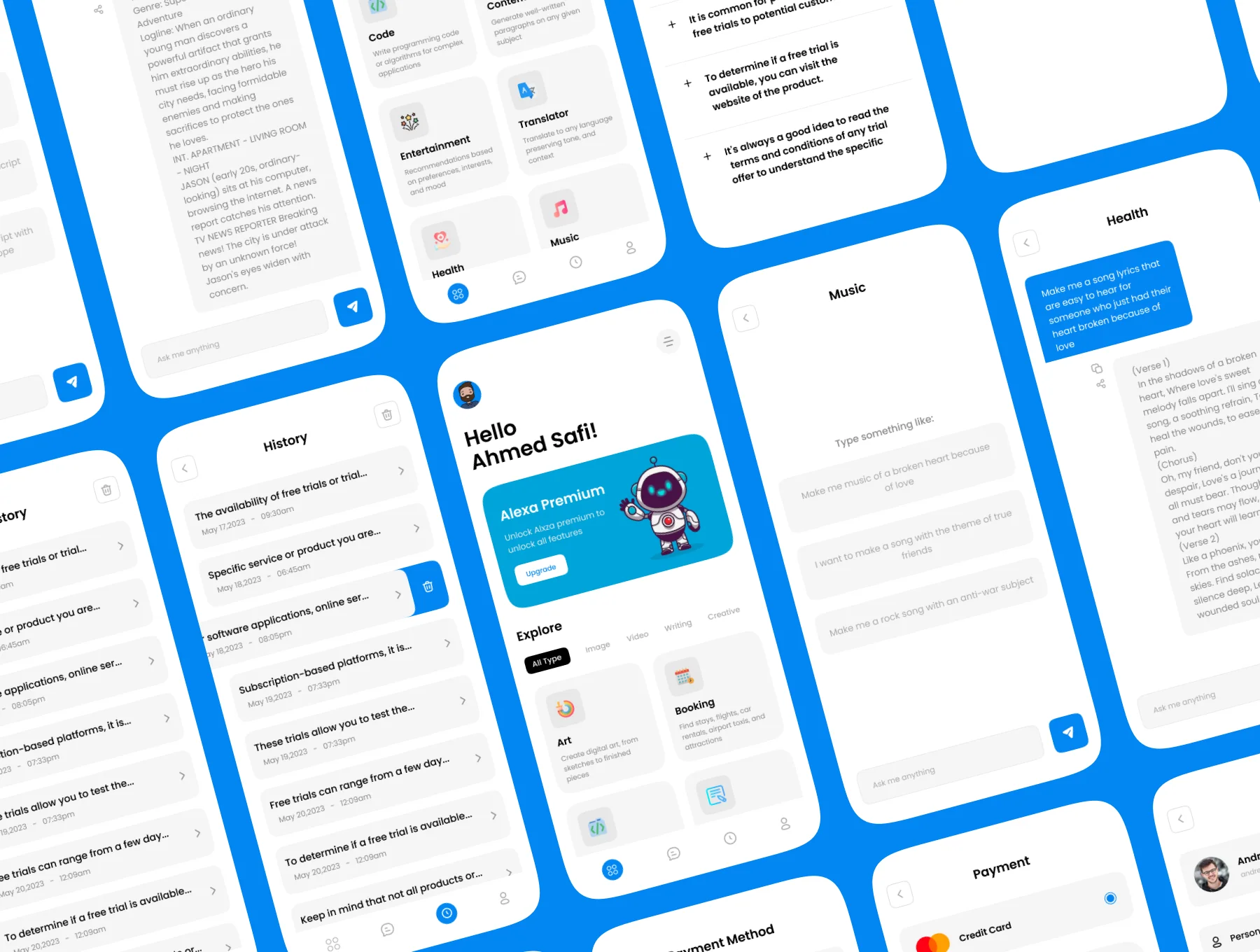 Alxza - AI Chatbot App UI Kit 7