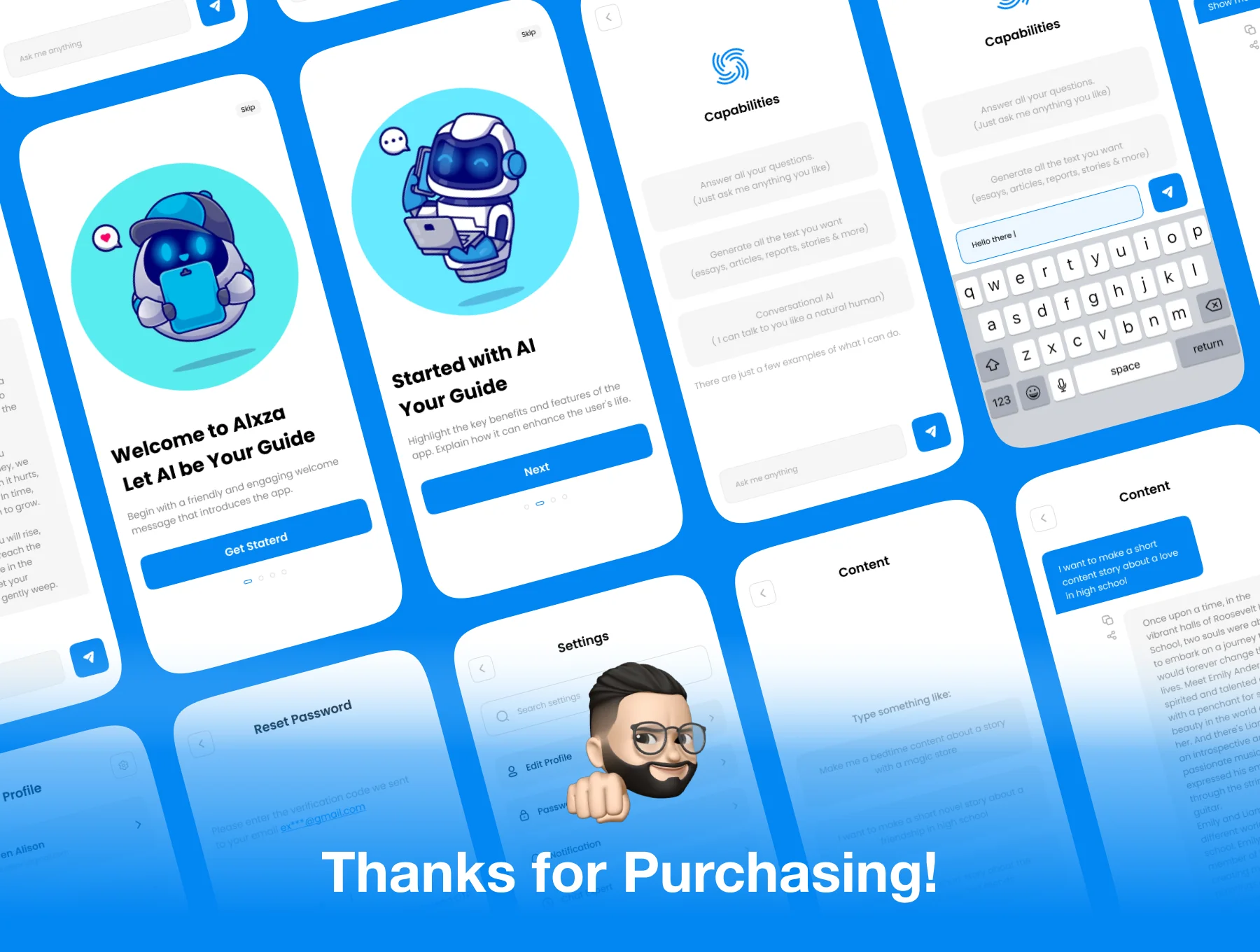 Alxza - AI Chatbot App UI Kit 8
