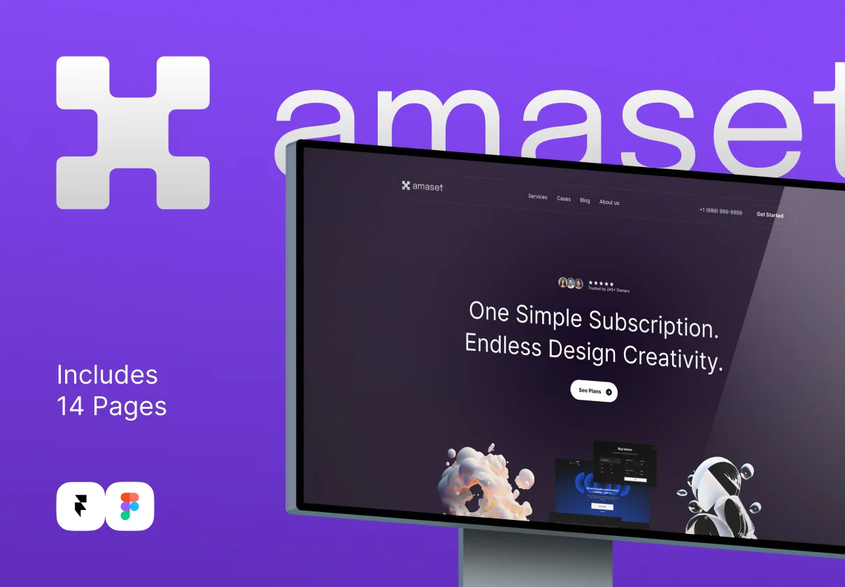Amaset | Agency Website Template