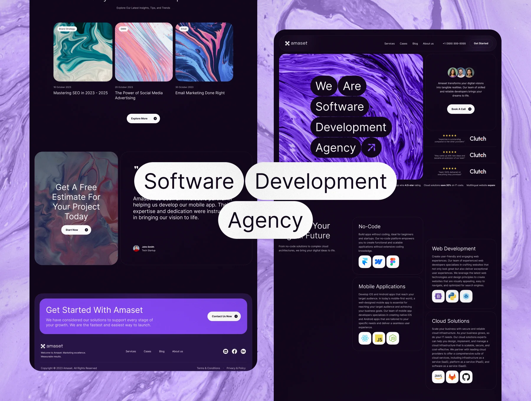 Amaset | Agency Website Template 4