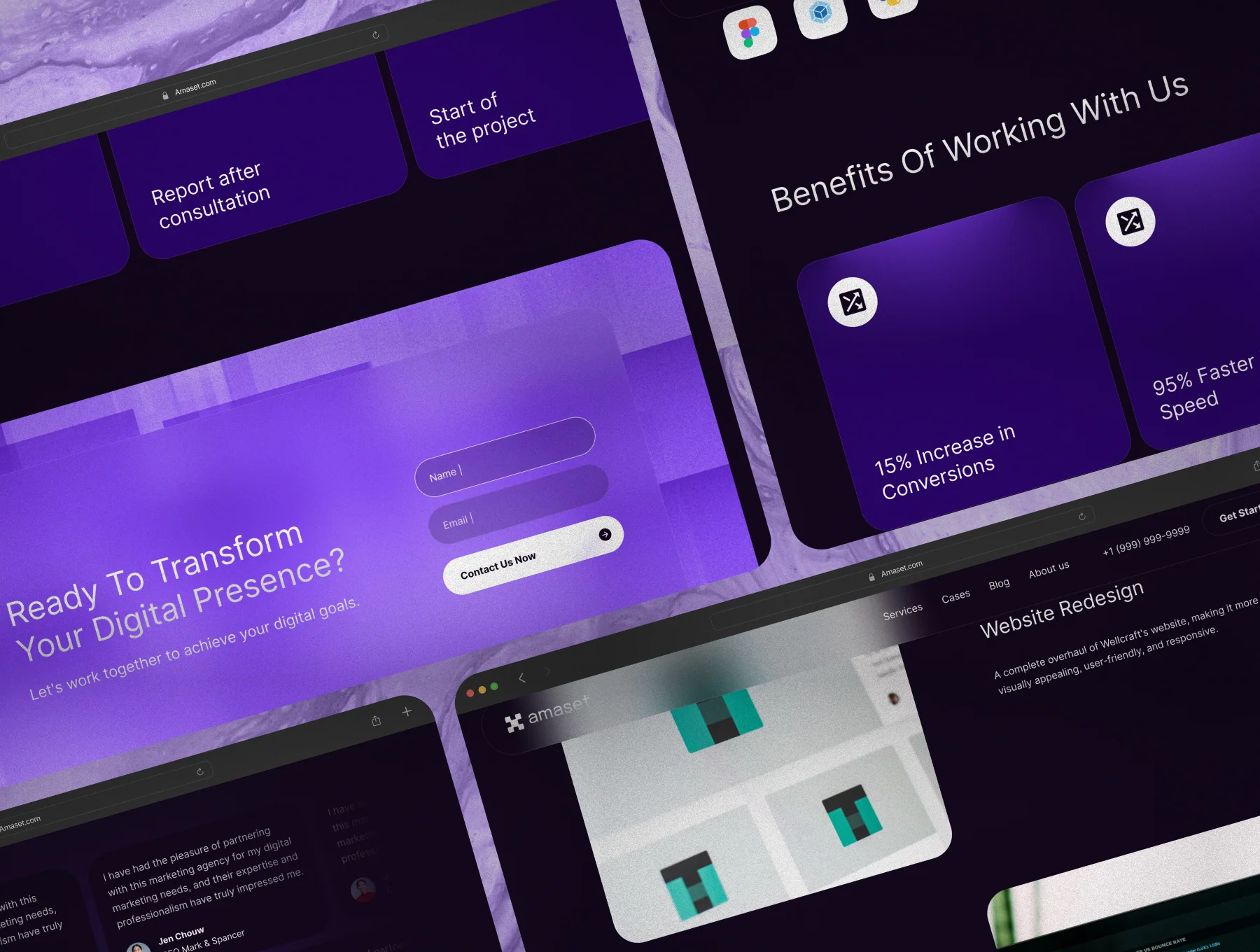 Amaset | Agency Website Template 7