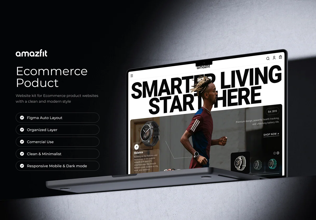 Amazfit - Ecommerce Website UI KIT