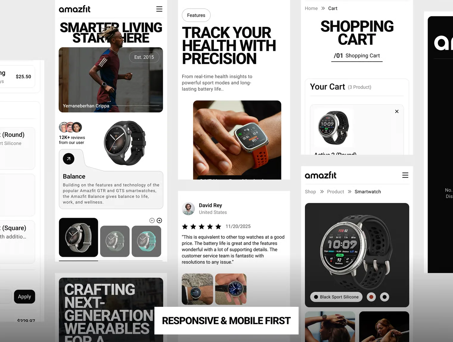 Amazfit - Ecommerce Website UI KIT 2