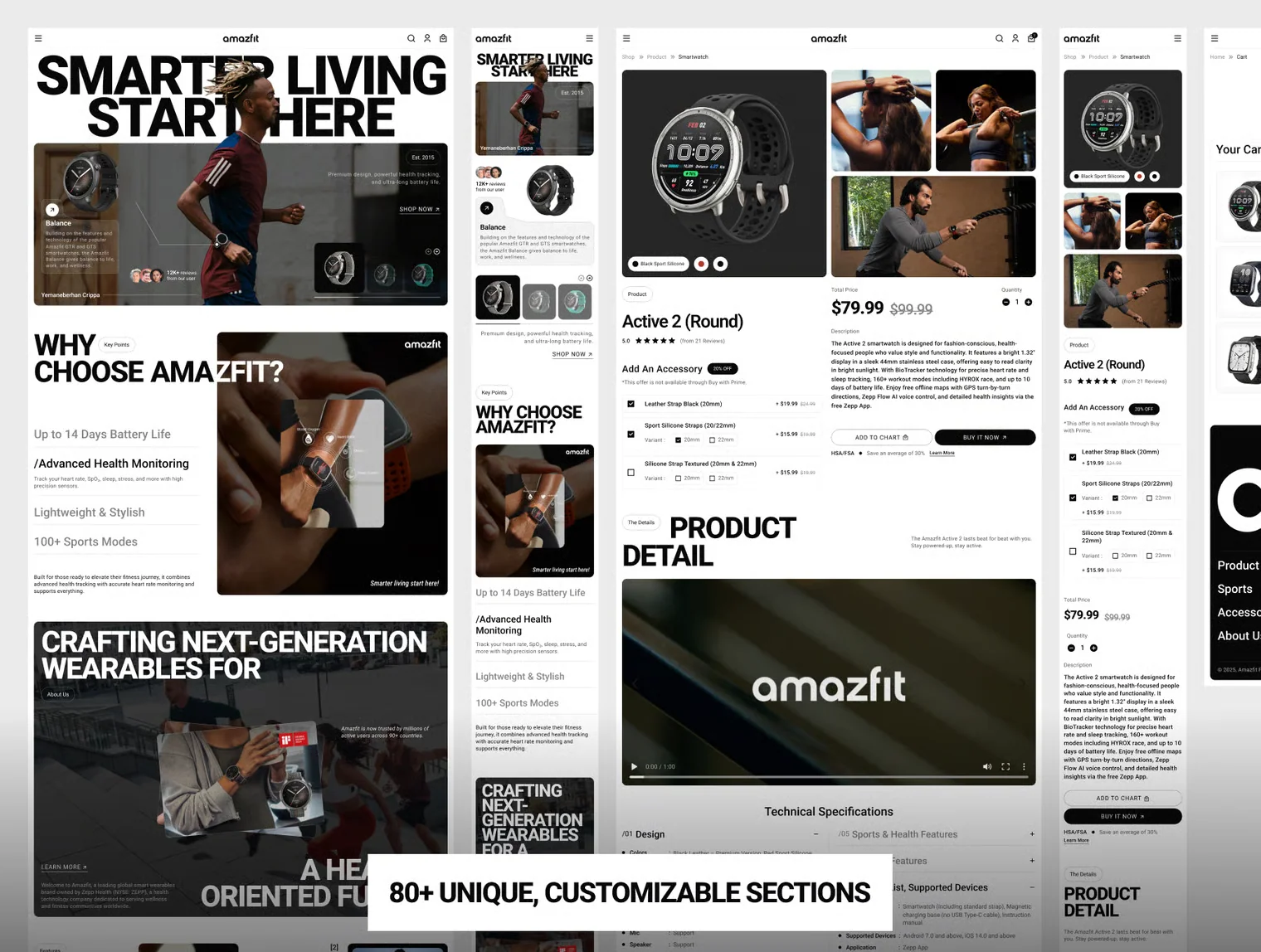 Amazfit - Ecommerce Website UI KIT 6