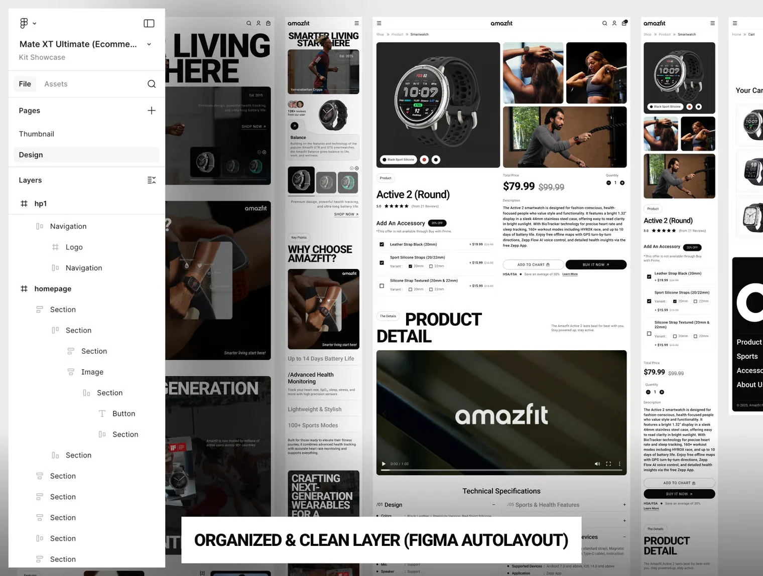 Amazfit - Ecommerce Website UI KIT 8