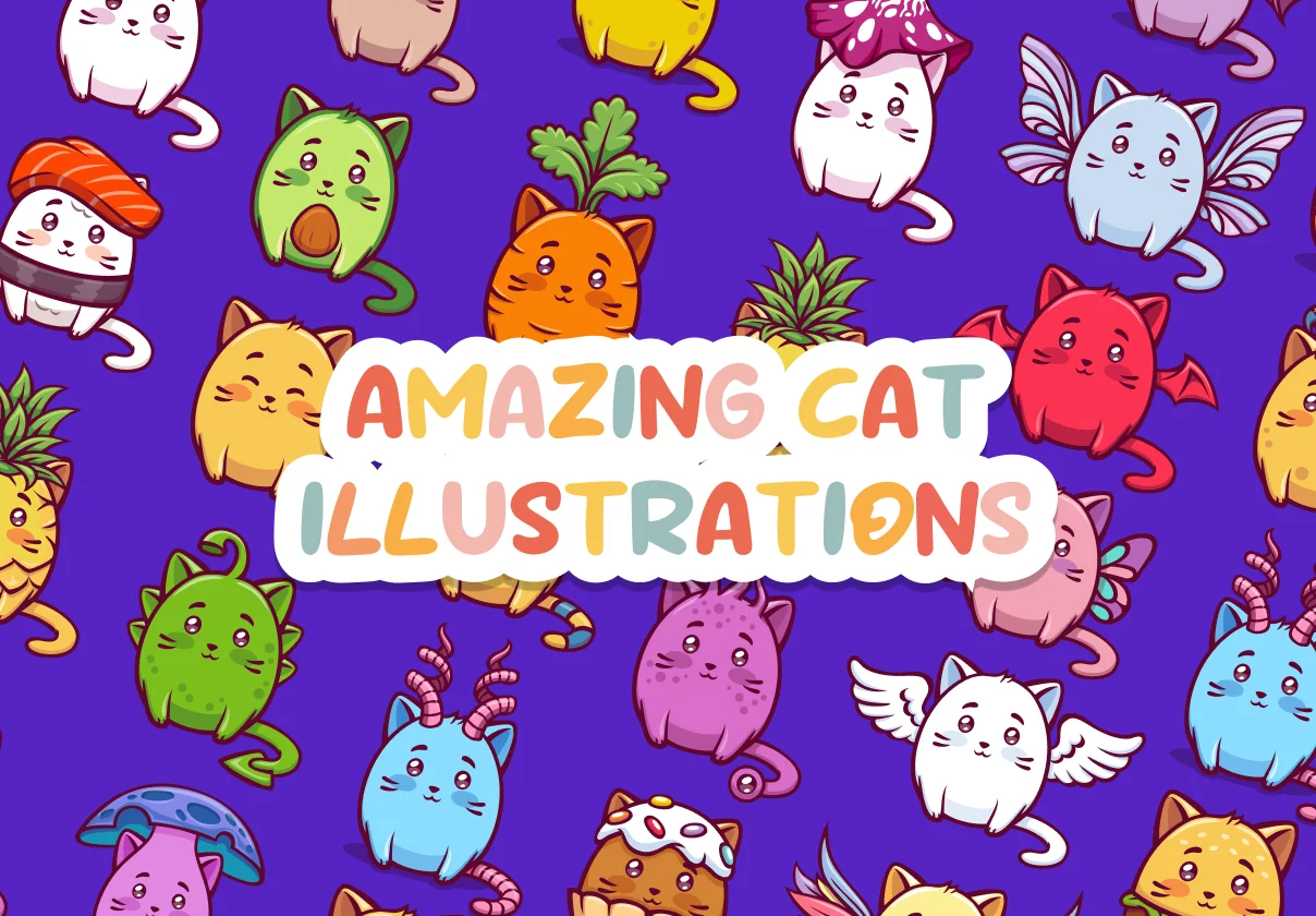 Amazing Cat Illustrations
