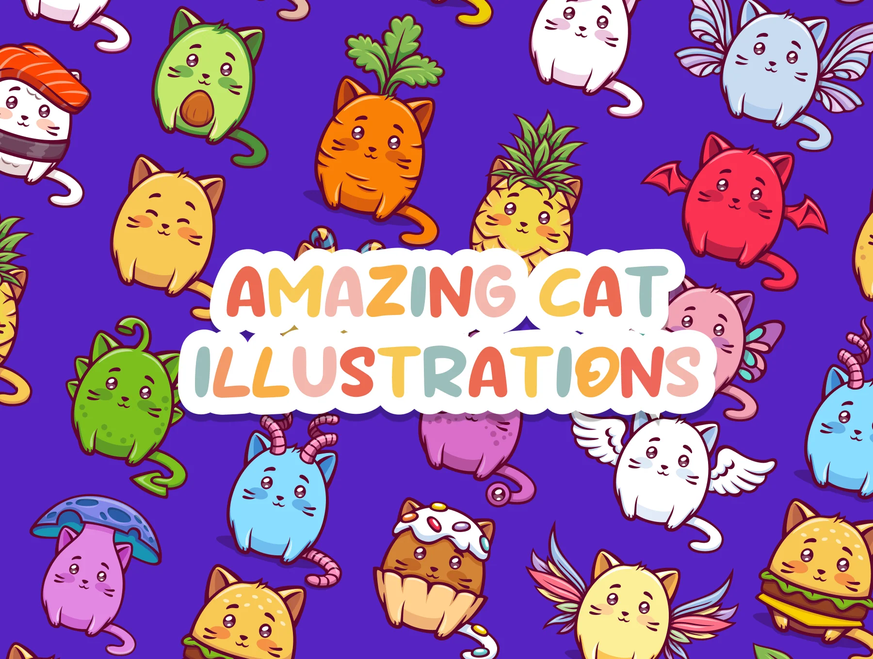 Amazing Cat Illustrations