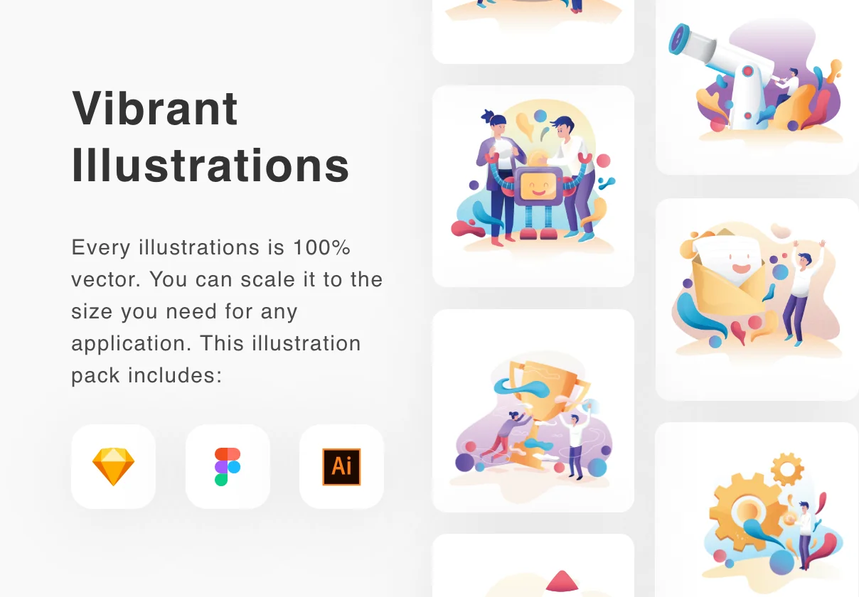 Vibrant Illustrations