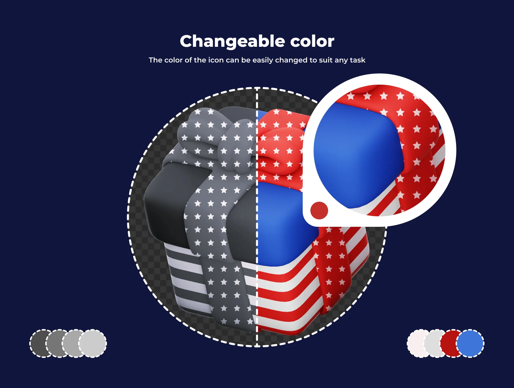 American Independence Day 3D Illustration Pack 5