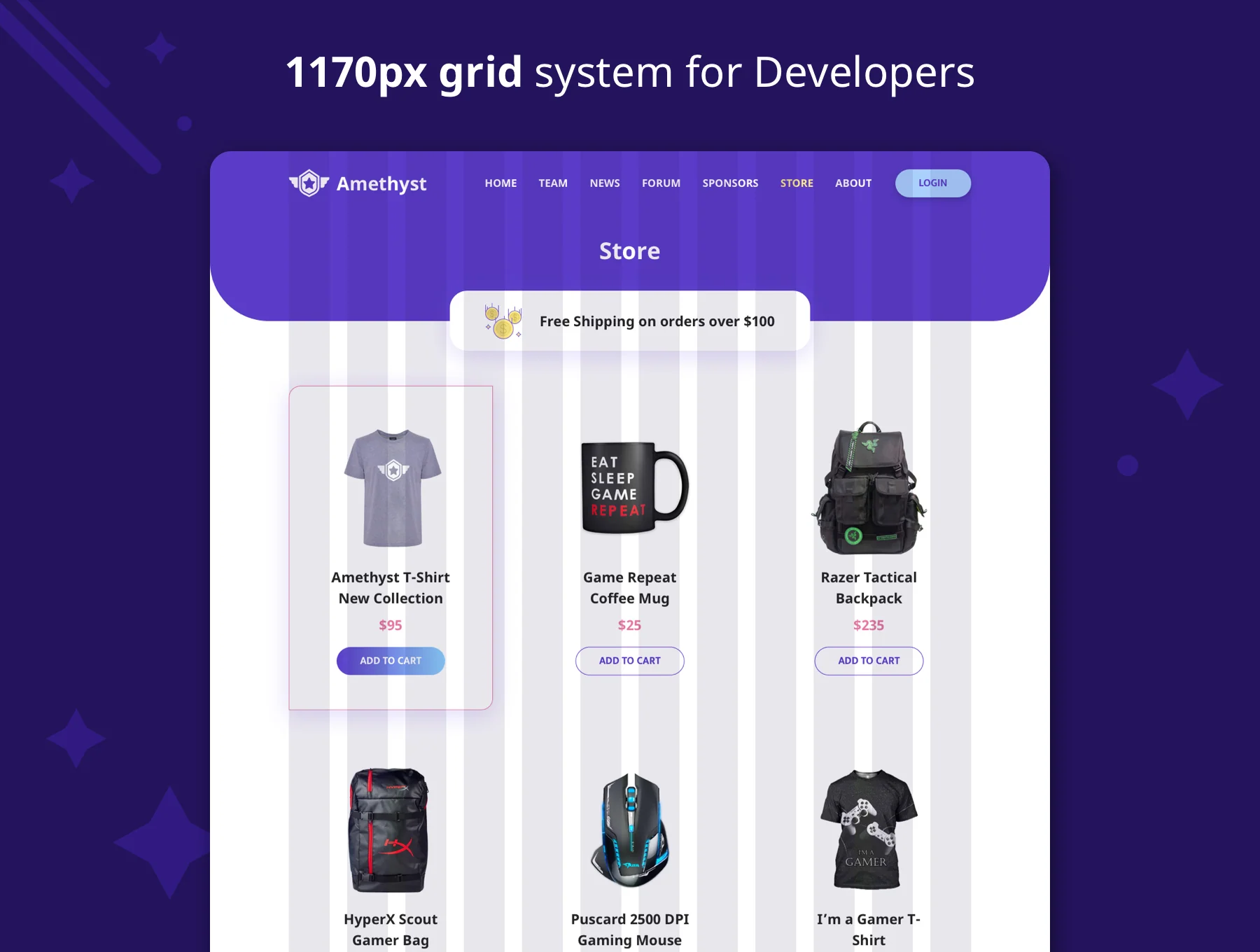 Amethyst - Esports Sketch Template 3